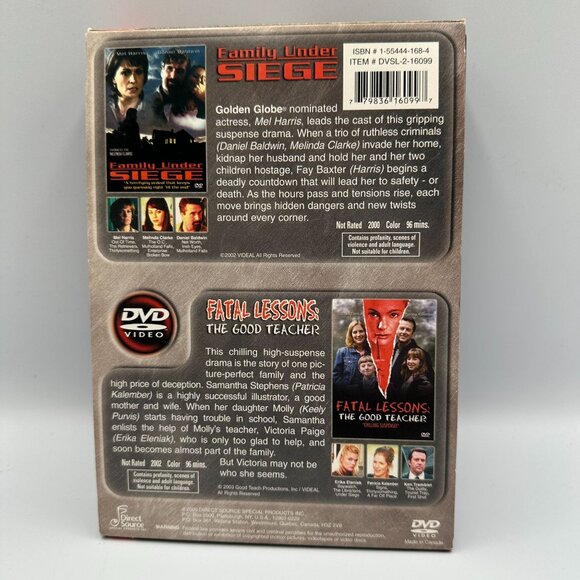 Family Under Siege Fatal Lessons 2000 2004 Mel Harris Erika Eleniak DVD - Picture 2 of 5